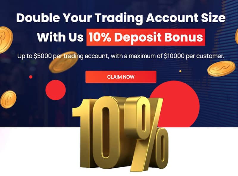 CWG Markets - 10% Deposit Bonus